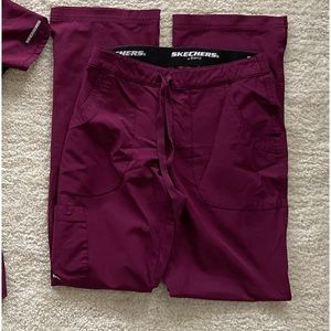 Skechers Scrub Pant XSmall Maroon